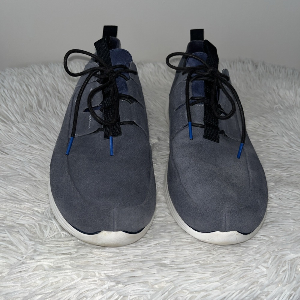 Cole Haan Grandsport Shoes Men's 13 M Blue Suede Oxford Sneakers Casual Preppy - Picture 10 of 16